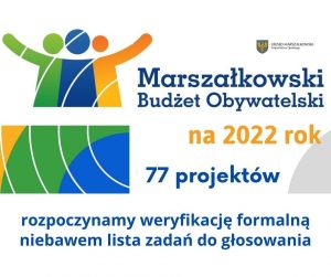 Wpłynęło 77 pomysłów na Marszałkowski Budżet Obywatelski