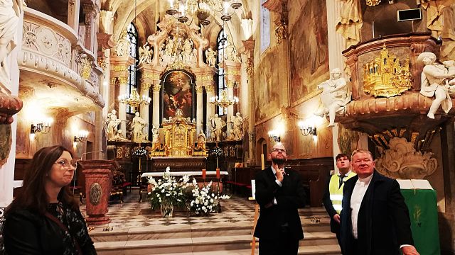 dav Wieża kościoła Głogówek