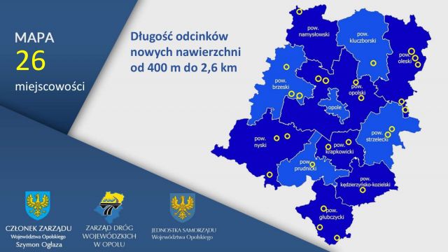 Nowe nawierzchnie na drogach wojewódzkich 2021