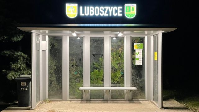 Łubniany, Luboszyce, Oświetlenie na przystankach autobusowych w sołectwie