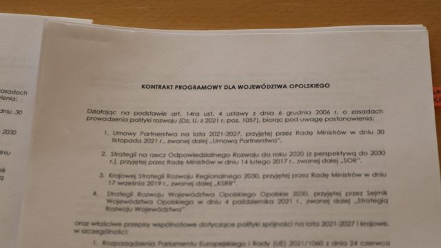 Podpisanie kontraktu programowego
