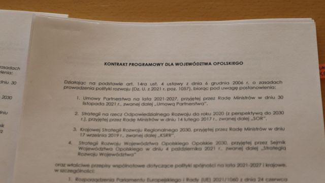 Podpisanie kontraktu programowego