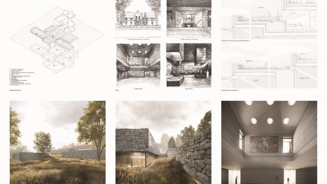 I nagroda - plansza autorów Wyniki konkursu architektonicznego