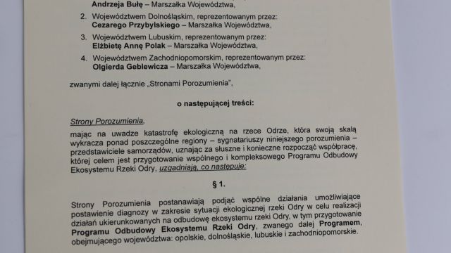 Fot. Urząd Marszałkowski Województwa Lubuskiego Podpisanie porozumienia