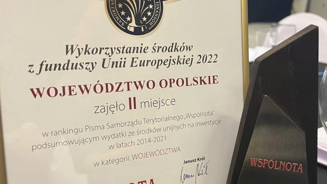 Opolskie drugie w rankingu