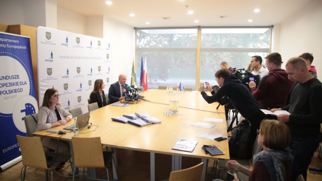 Konferencja prasowa marszałka