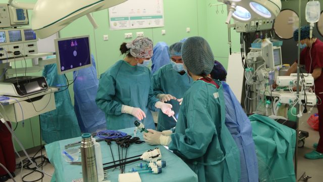 robot w szpitalu onkologicznym