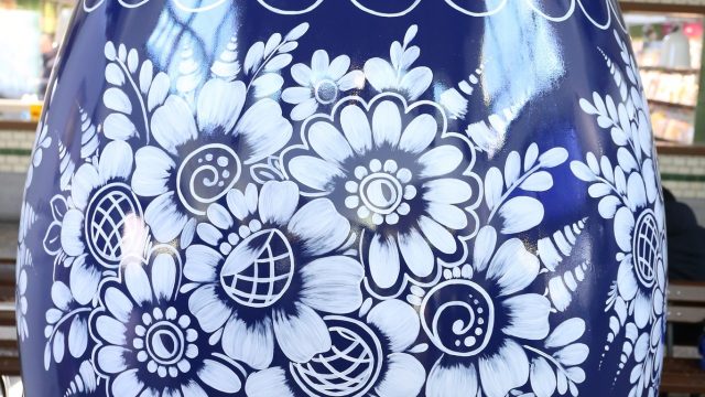 Opolska kroszonka na dworcu