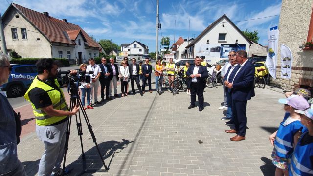 Odbiór drogi w Prószkowie