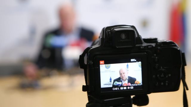 Konferencja prasowa marszałka