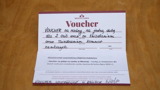 Przekazanie gadżetów na WOŚP