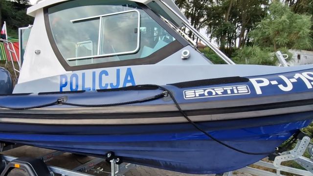 Łódź na jeziorze nyskim