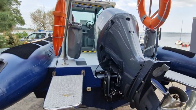 Łódź na jeziorze nyskim