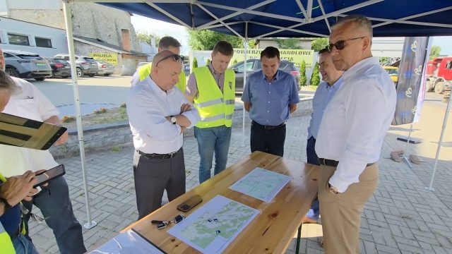 Budowa ronda w Strzelcach Opolskich