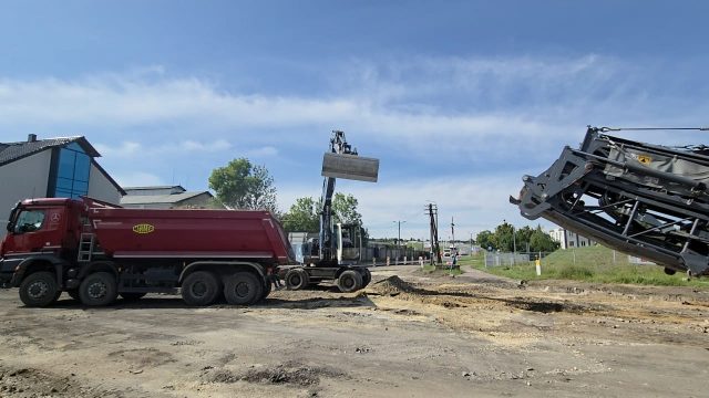 Budowa ronda w Strzelcach Opolskich