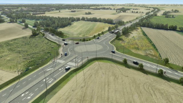 Wizualizacja nowego ronda Umowa na budowę ronda na obwodnicy Grodkowa